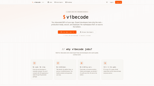 VibeCode Jobs screenshot 2