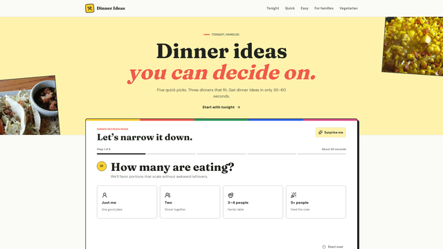 Dinner Ideas for Tonight: Pick a Meal in Seconds screenshot 2