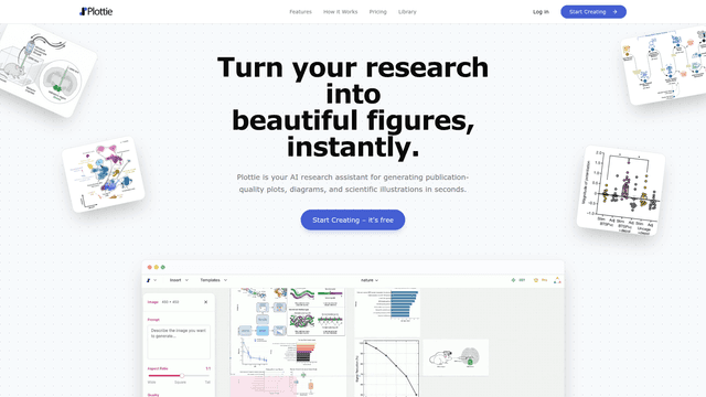 Plottie | AI Scientific Figure Generator & Illustrator screenshot 2