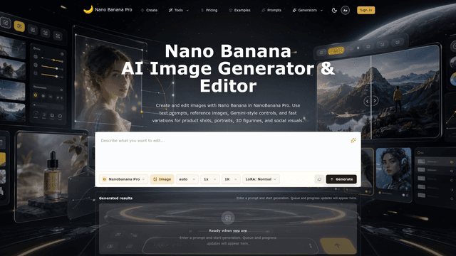 Nano Banana AI Image Generator & Editor | NanoBanana Pro screenshot 2