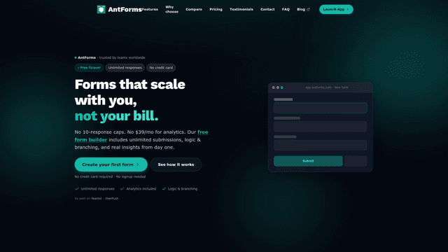 AntForms screenshot 2