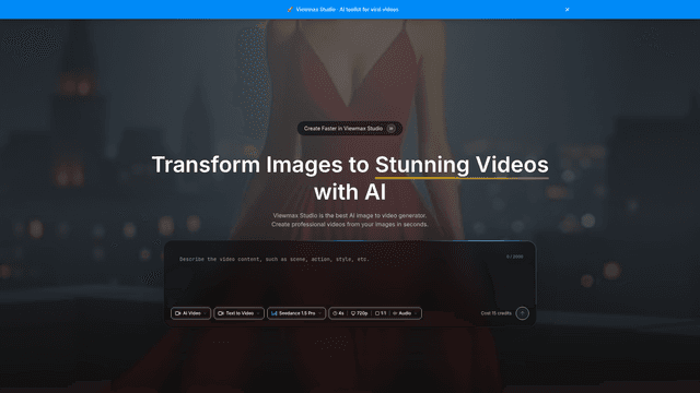 Viewmax Studio — AI Tool Suite for Creating Viral Videos screenshot 1