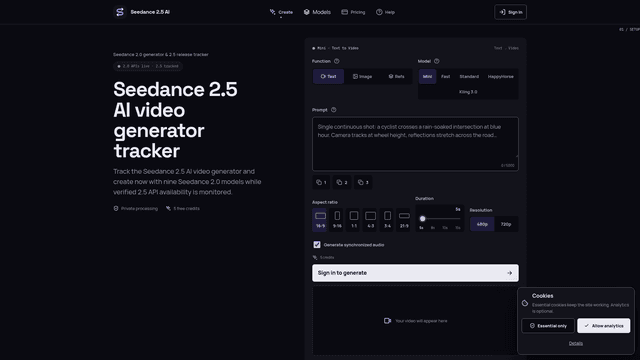 Seedance 2.5 AI Video Generator — Use Seedance 2.0 Now screenshot 2
