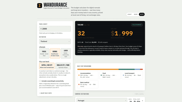 Wandurance screenshot 2