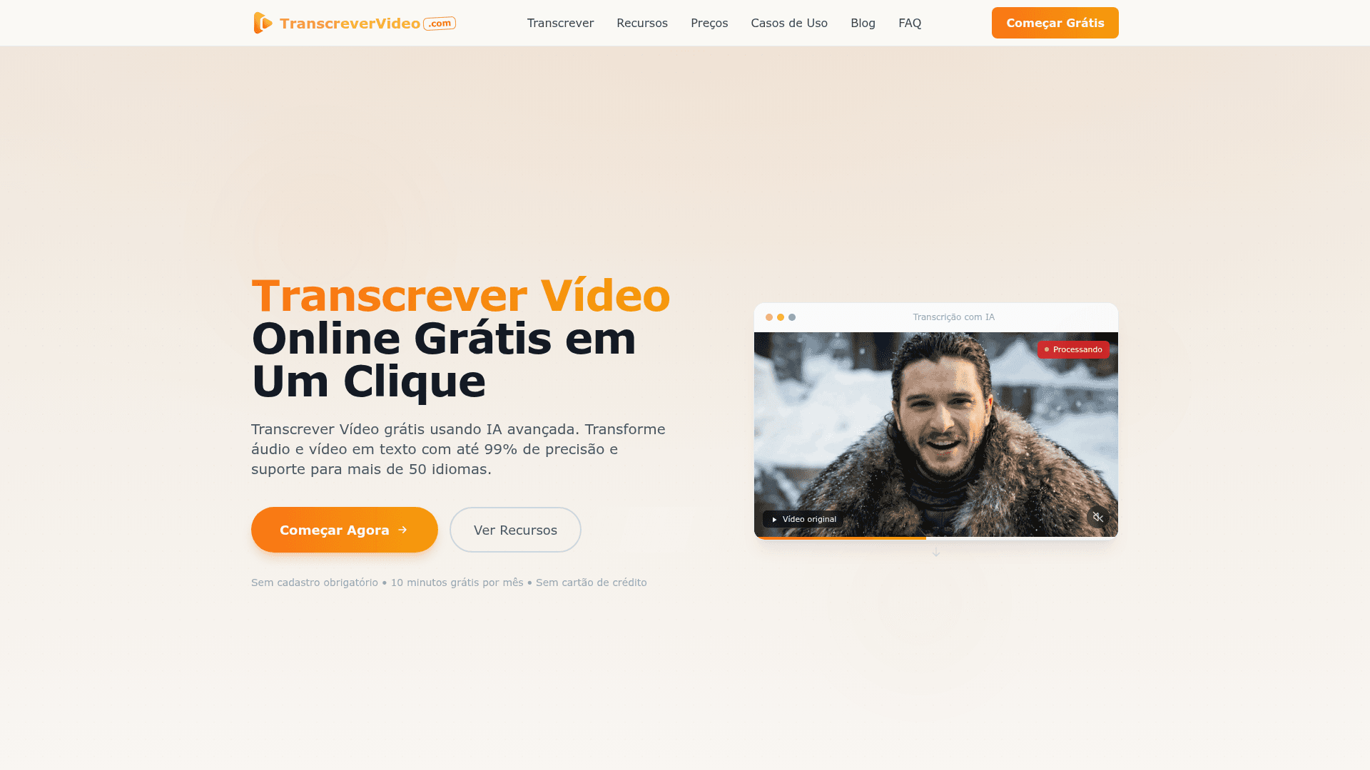Transcrever Vídeo screenshot 2