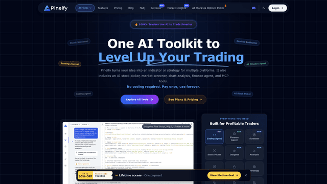 Pine Script AI, Finance Agent & AI Trading Toolkit | Pineify screenshot 2