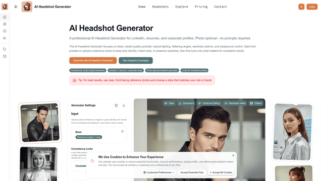 AI Headshot Generator screenshot 1