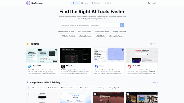 NavTools.ai | The Ultimate AI Tools Directory screenshot 2