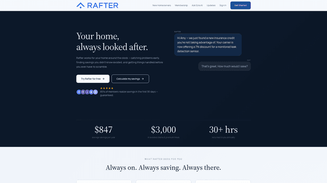 Rafter | Home Management Membership for New Homeowners screenshot 2