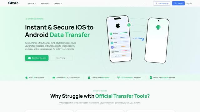 Gbyte Transfer screenshot 1