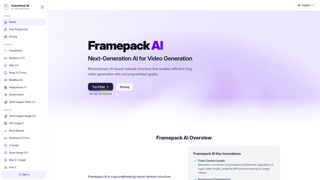 FramePack AI screenshot 1