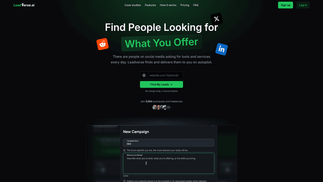 Leadverse screenshot 2