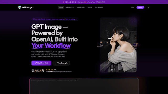 GPT Image Online — Powered by OpenAI · Start Free Trial screenshot 1
