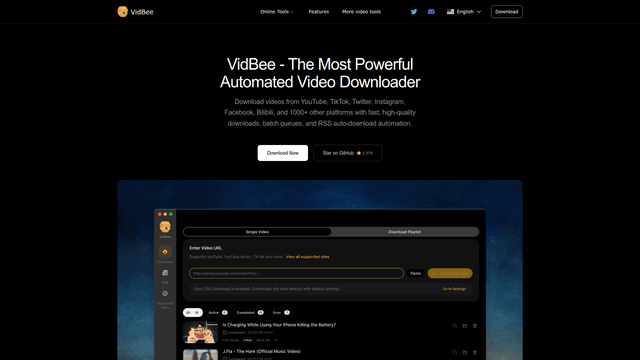 VidBee screenshot 2