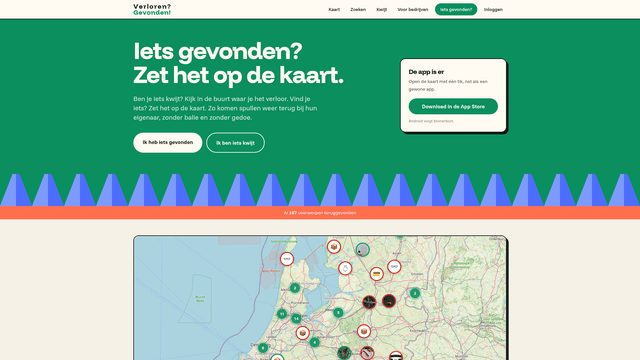 verlorengevonden.nl screenshot 2