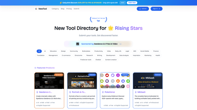 NewTool - Rising Star Tools Directory screenshot 2