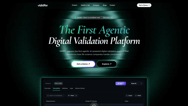 Digital Validation Platform for Life Sciences - validfor screenshot 1