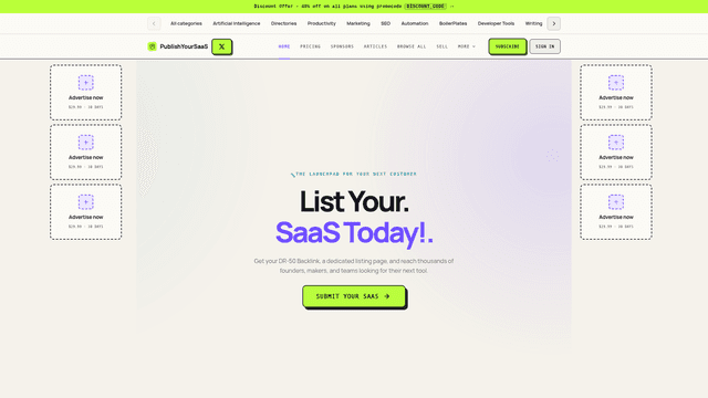 PublishYourSaaS — Get listed. Get found. screenshot 2