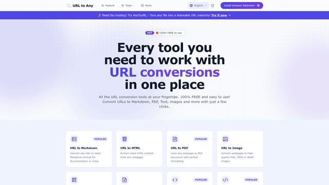 URL to Any screenshot 2