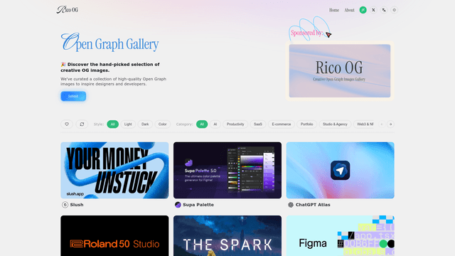 Open Graph Image Inspiration - Rico OG Gallery screenshot 2