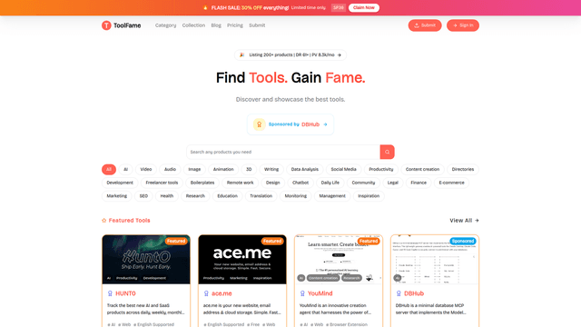 ToolFame - Popular Online Tools Directory - ToolFame screenshot 2