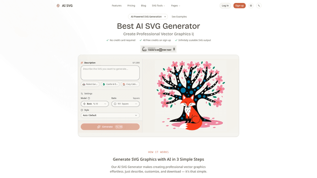 Best AI SVG Generator — Transform Text into Vector Graphics screenshot 2