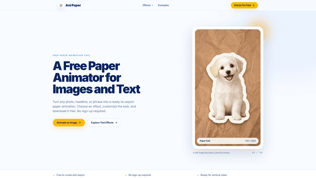 Free Paper Animator - Create Paper Animations | Ani Paper screenshot 1
