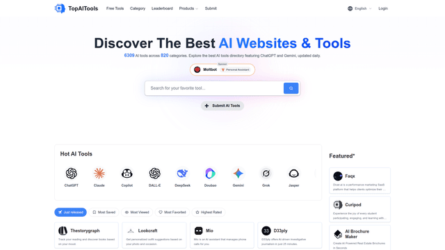 Top AI Tools Review screenshot 1