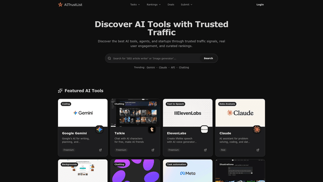 AITrustList — Discover the Best AI Tools & Startups screenshot 2