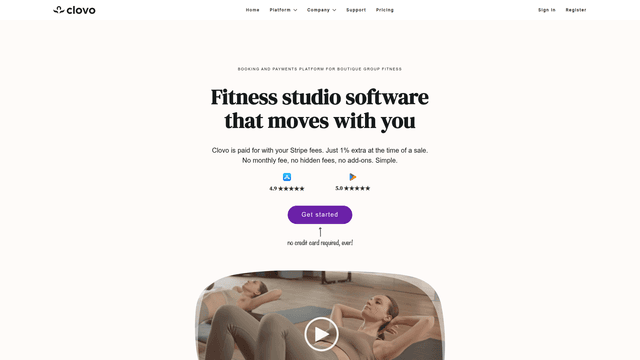 Fitness Studio Software - Clovo screenshot 1