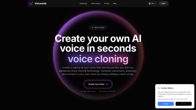 Free create your own AI voice instantly, voice cloning screenshot 2