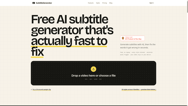 SubtitleGenerator screenshot 1