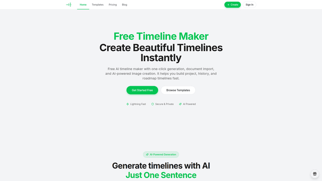 Free AI timeline maker for visual | AI Timeline Maker screenshot 2