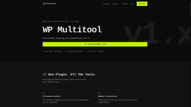 WP Multitool screenshot 2