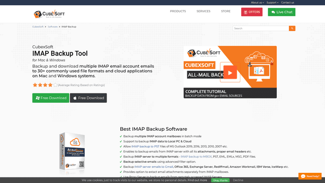 IMAP Backup Tool screenshot 1