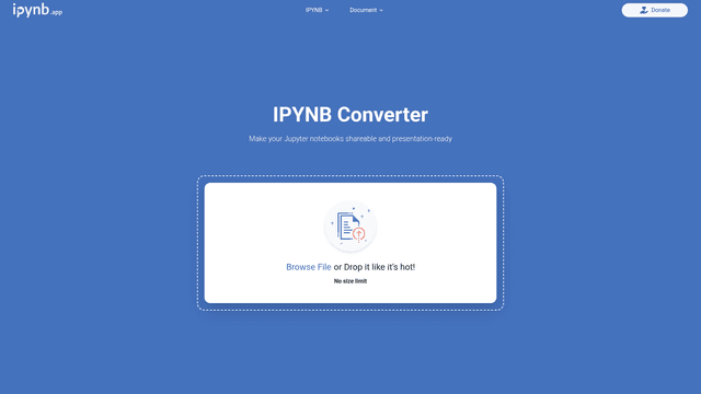 ipynb.app screenshot 1