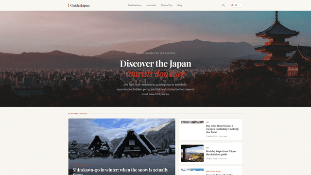 Guid2Japan.com screenshot 1
