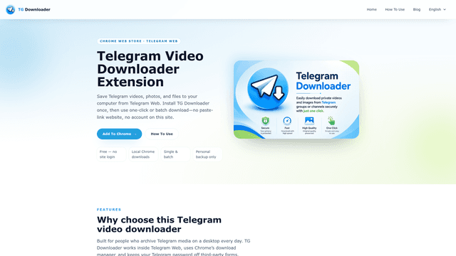 Telegram Video Downloader Extension - TG Downloader screenshot 2