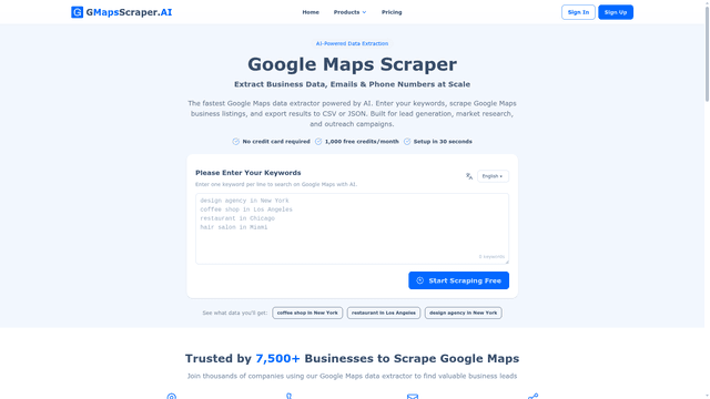 GMapsScraper.AI screenshot 1