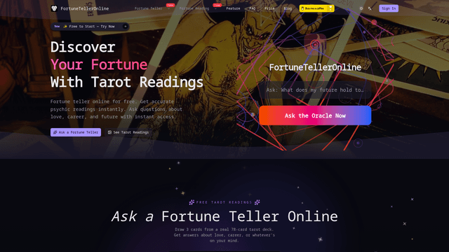 Fortune Teller Online - Free Ask & Future Reading screenshot 1