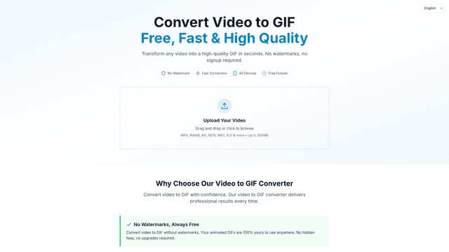 Video to GIF Converter - Free, No Watermark, Best Quality screenshot 2