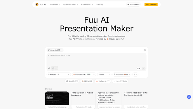 Fuu AI – AI Presentation Maker & PPT Generator screenshot 2
