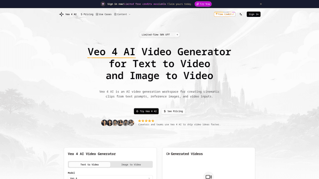 Veo 4 AI screenshot 2