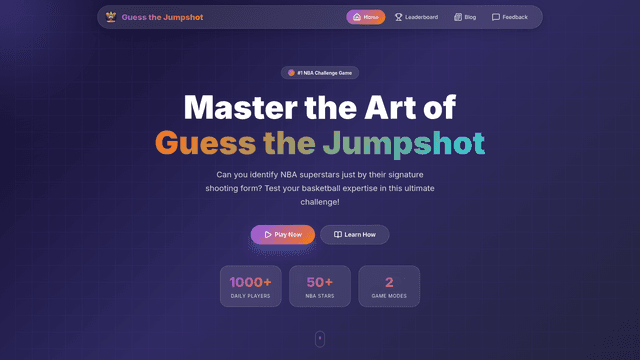 Guess the Jumpshot - NBA Player Challenge Game screenshot 1