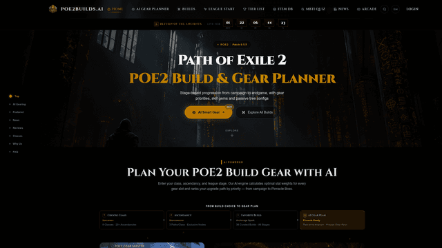 POE2 Builds | Path of Exile 2 Pro Builds & AI Gearing screenshot 2