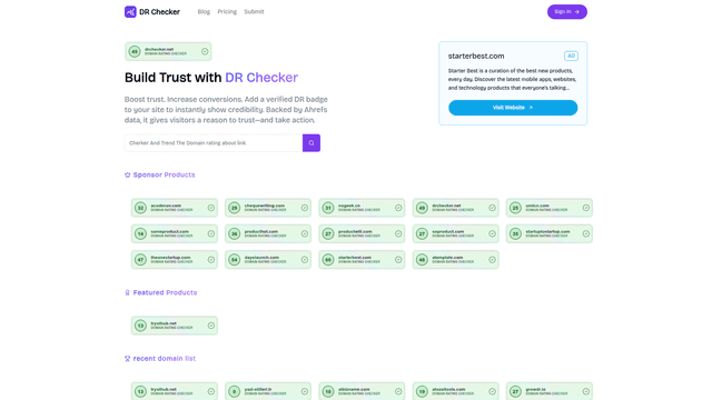 Free Website Domain Rating Checker - DR Checker screenshot 2