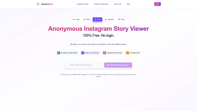 100% Free Anonymous Instagram Story Viewer screenshot 2